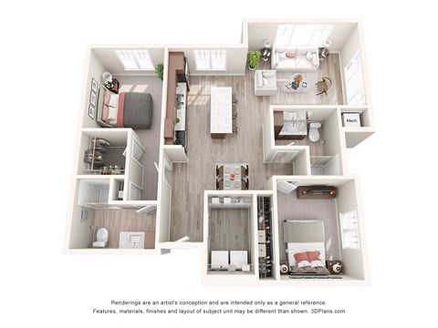 2 bed 2 bath M at The Winslow 62+ Apartments, West St Paul, Minnesota